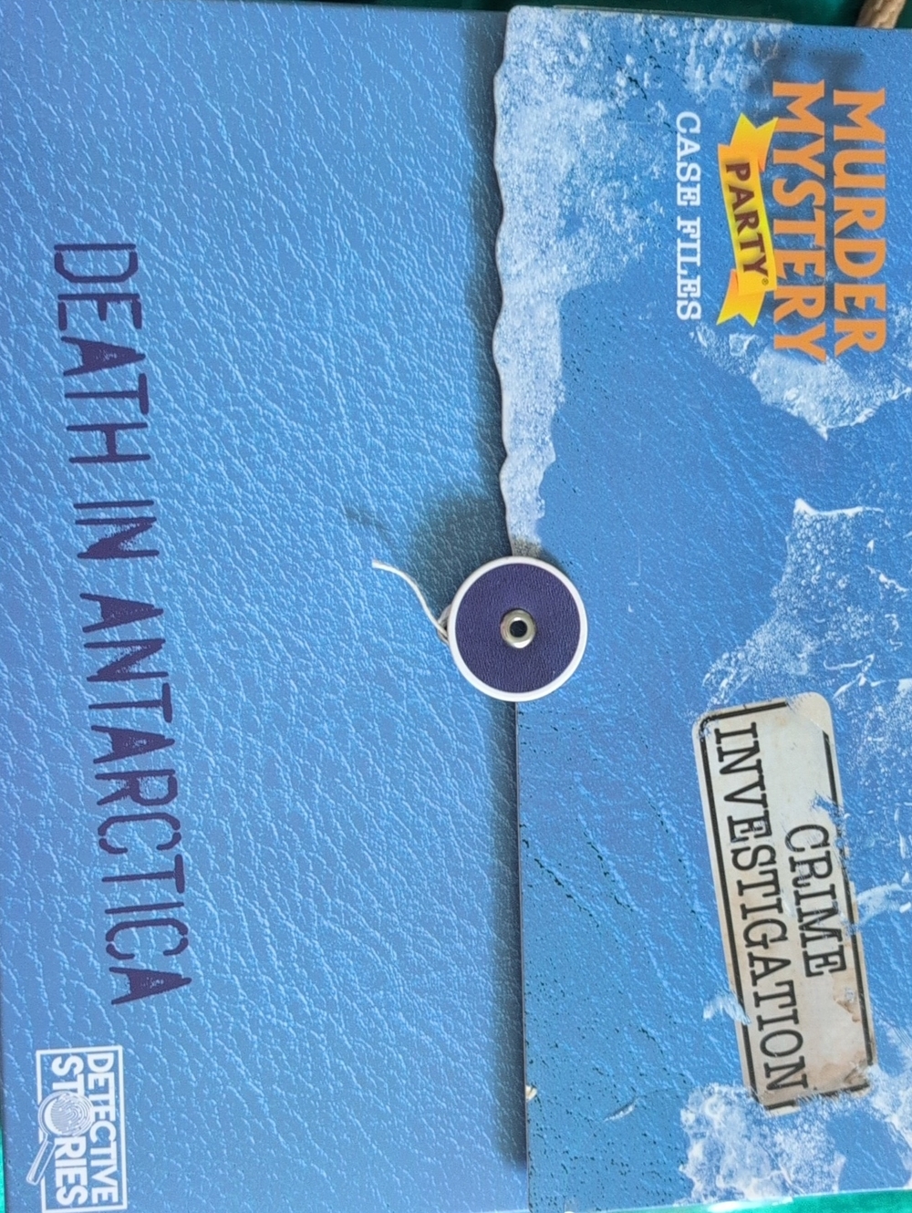 Murder Mystery Party Case File - Death in Antarctica (Blue)